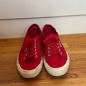 Red Superga Sneakers
